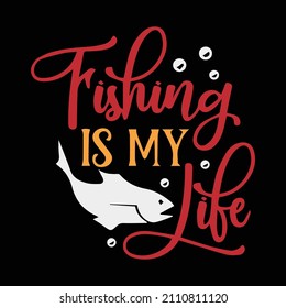 Fishing T-Shirt Design Template Vector.Good for a fishing t-shirt.fisherman, fish vector, vintage fishing emblems, fishing labels, badges