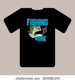 Pesca, diseño de camisetas con texto, regalo para los amantes de la pesca.Imprimir para imprimir en camisetas y accesorios. 
