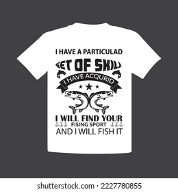 fishing t-shirt design typography template