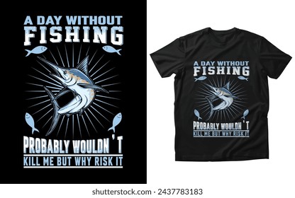 fishing t-shirt design vactor illustration