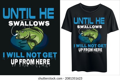 Fishing T-shirt design vector 2021 new