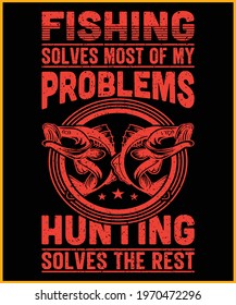 Fishing t-shirt design - vector design