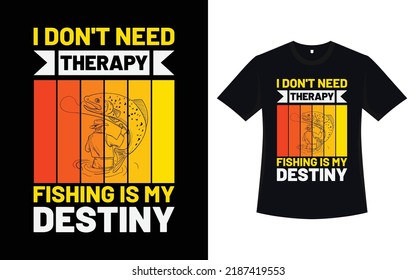 Fishing t-shirt design with vector