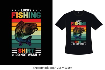 Fishing t-shirt design with vector