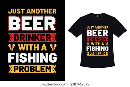Diseño de camisetas de pesca con vector
