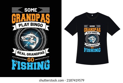 Fishing t-shirt design with vector