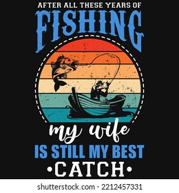 fishing tshirt design vector design