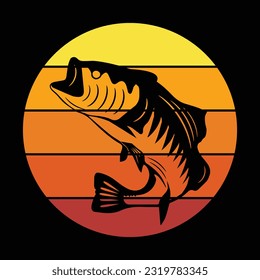 Fishing t-shirt design, fishing vector.