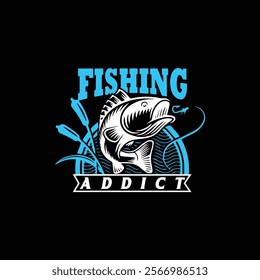 Fishing T-shirt design vector design