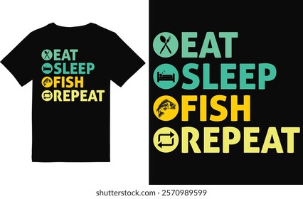 fishing t-shirt design, fishing vector design.