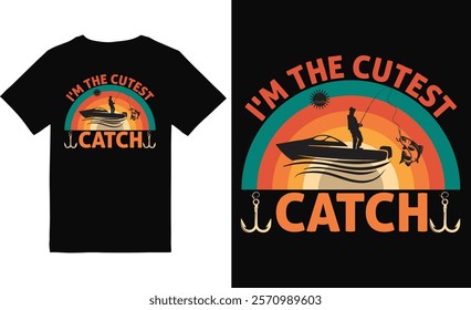 fishing t-shirt design, fishing vector design.