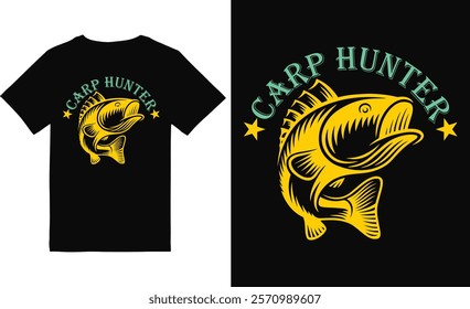 fishing t-shirt design, fishing vector design.