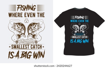 Fishing t-shirt design vector, Fishing t-shirt collection, fish lover, vector illustration, trendy fishing t-shirts