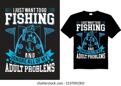 fishing t-shirt design vector file print ready file