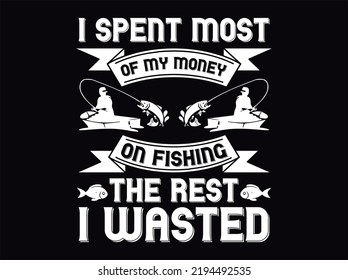 Fishing t-shirt design vector file