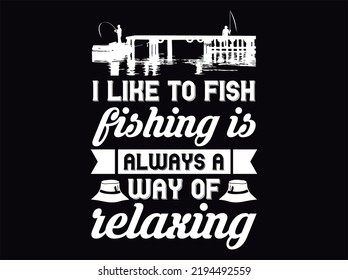 Fishing t-shirt design vector file