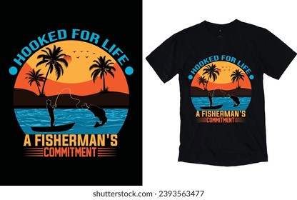 FISHING T-SHIRT DESIGN VECTOR FILE