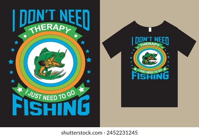 Fishing T-Shirt Design Vector File