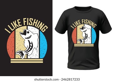 Fishing t-shirt design and vector file