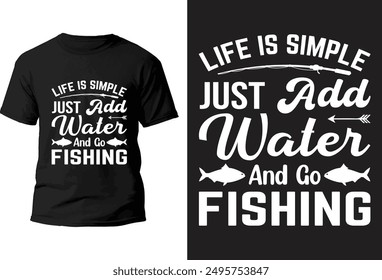 Fishing T-Shirt design vector file