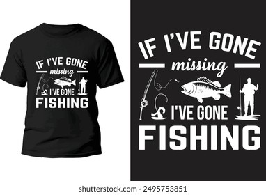 Fishing T-Shirt design vector file