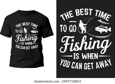 Fishing T-Shirt design vector file