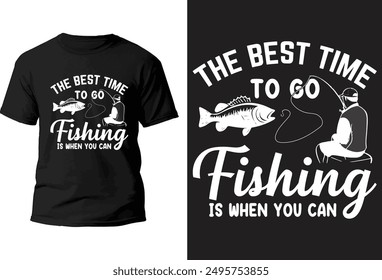 Fishing T-Shirt design vector file