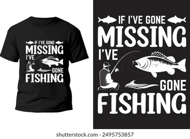 Fishing T-Shirt design vector file