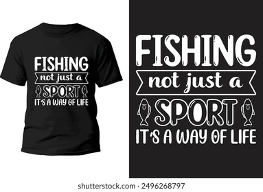 Fishing T-Shirt design vector file