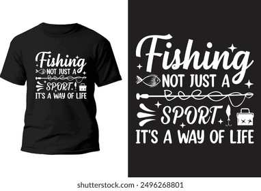 Fishing T-Shirt design vector file