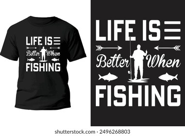 Fishing T-Shirt design vector file