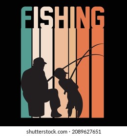 Fishing T-shirt design vector files