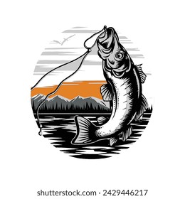  Fishing T-shirt Design Vector free download