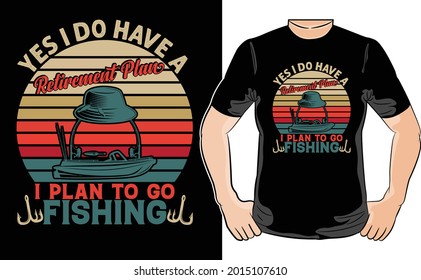 fishing t-shirt design - Vector graphic, typographic poster, vintage, label, badge, logo, icon or t-shirt