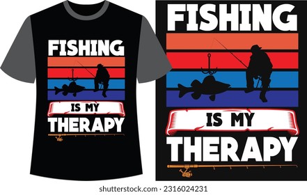 Fishing T-shirt Design. Fishing Vector Graphics. 