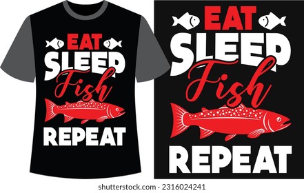 Fishing T-Shirt Design. Vektorgrafiken zum Angeln. 