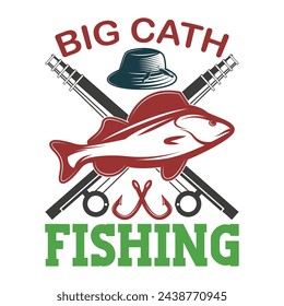 Fishing T-Shirt Design Vektor Bilder