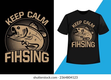 Fishing T-shirt Design Vector For Print