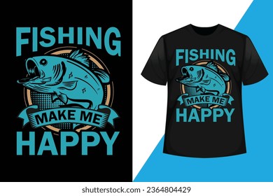 Fishing T-shirt Design Vector For Print