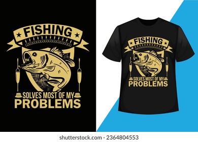 Fishing T-shirt Design Vector For Print