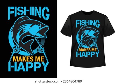 Fishing T-shirt Design Vector For Print