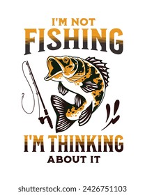 Fishing t-shirt Design, vector shirt design vintage and retro style tee