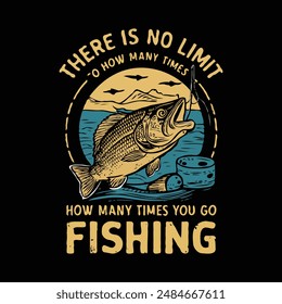 Fishing T-Shirt Design Vector
Fishing t shirt design