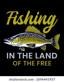 projeto de t-shirt de pesca, projeto de vetor de pesca, T pesca