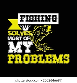 Fishing t-shirt design vector template Set, Retro Vintage fishing t shirt design illustration