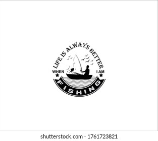 Fishing T-Shirt Design Vector -Vintage
