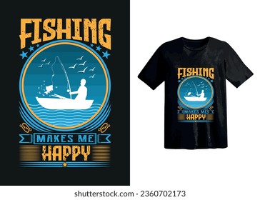 Fishing T-Shirt Design-Fishing T-Shirt Vector-Fisher man T-Shirt