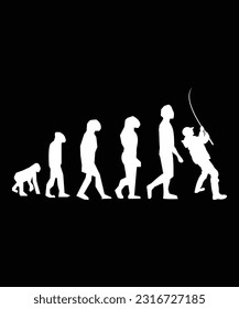 Fishing t-shirt, Evolution of fisherman t-shirt, Fish killer t-shirt