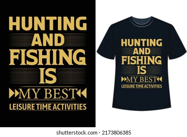 Fishing Tshirt Fishing Typography Fishing Silhouette Stock Vector ...