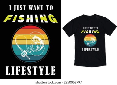 Fishing t-shirt, typography, vector design 